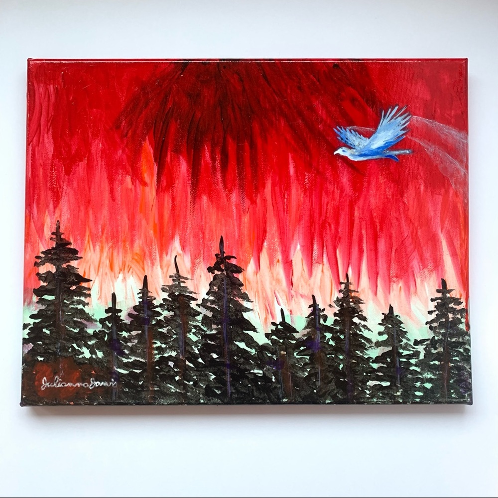 Original Acrylic Painting called “Shred of Hope” 11 x 14” varnished painting